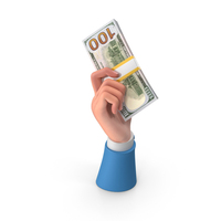 Dollar Lot Holding Right Hand PNG & PSD Images