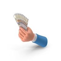 Dollar Notes Holding Left Hand PNG & PSD Images