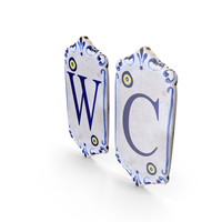 Old Stone WC Sign PNG & PSD Images