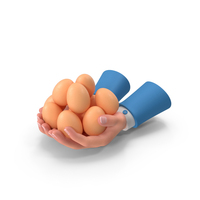Hand Holding More Brown Eggs PNG & PSD Images