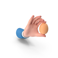 Single Brown Egg Holding Hand PNG & PSD Images