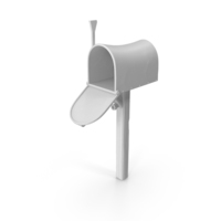 Stylized Mail Box Gray Open Door PNG & PSD Images