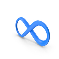 Infinity Symbol Blue PNG & PSD Images