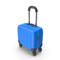 Cartoon Blue Suitcase PNG & PSD Images