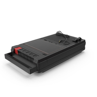 Electronic Tape Deck Recorder With In-Ear Headphones PNG & PSD Images