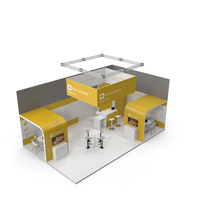 Exhibition Stand Yellow PNG & PSD Images