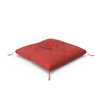 Japanese Floor Cushion Red PNG & PSD Images
