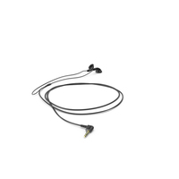 Sony Vintage In-Ear Headphones Rolled PNG & PSD Images