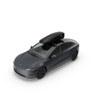 Tesla Model 3 2024 With Roofbox PNG & PSD Images