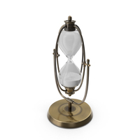 Vintage Sand Clock Brass PNG & PSD Images