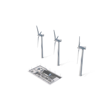 Wind Farm Substation PNG & PSD Images