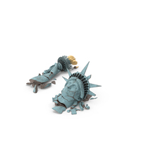 Broken Torch and Head of Statue of Liberty PNG & PSD Images