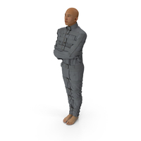 Asian Man Patient in Straitjacket PNG & PSD Images