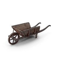 Antique Wheelbarrow PNG & PSD Images