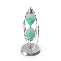 Rotating Brass Hourglass Timer With Stand PNG & PSD Images