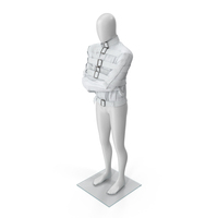 Straitjacket Mannequin Pose White PNG & PSD Images