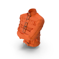 Straitjacket Restraint Outfit Orange PNG & PSD Images