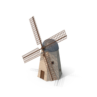 Wooden Windmill PNG & PSD Images