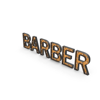 Barber Sign With Bulb PNG & PSD Images