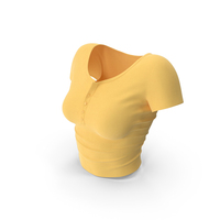 Yellow Slim Fit T-Shirt Women PNG & PSD Images