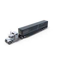 Mack CHU613 Truck With Hyundai HDC-6 Cargo Trailer PNG & PSD Images