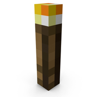 Minecraft Torch Light PNG & PSD Images