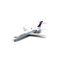 Boeing 717-200 Delta Airlines Livery PNG & PSD Images