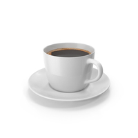 Coffee Cup on Saucer PNG & PSD Images