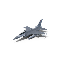 Fighter F-16 with Missile Launcher LAU-129 PNG & PSD Images