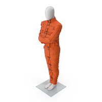 Straitjacket Patient Mannequin Orange PNG & PSD Images
