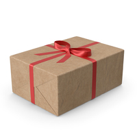 Brown Wrapped Gift Box PNG & PSD Images