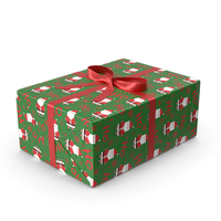 Christmas Wrapped Gift Box PNG & PSD Images