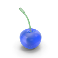 Decorative Translucent Blue Cherry PNG & PSD Images
