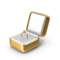 Ringbox Metalbox Ring Diamond Gold PNG & PSD Images