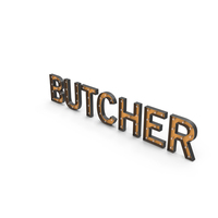 Butcher Sign With Bulb PNG & PSD Images