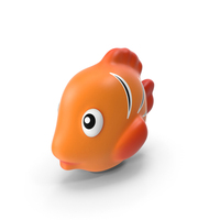 Bath Toy Orange FISH PNG & PSD Images
