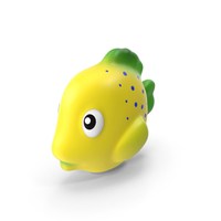 Bath Toy Yellow FISH PNG & PSD Images