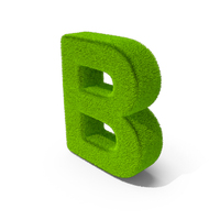 Grass Letter B PNG & PSD Images