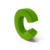 Grass Letter C PNG & PSD Images