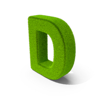 Grass Letter D PNG & PSD Images