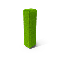Grass Letter I PNG & PSD Images