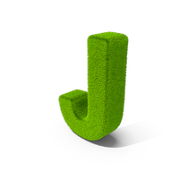 Grass Letter J PNG & PSD Images