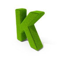 Grass Letter K PNG & PSD Images