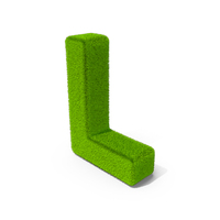 Grass Letter L PNG & PSD Images