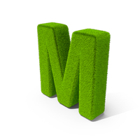 Grass Letter M PNG & PSD Images
