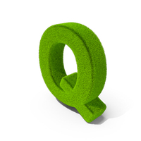 Grass Letter Q PNG & PSD Images