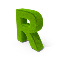 Grass Letter R PNG & PSD Images