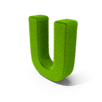 Grass Letter U PNG & PSD Images