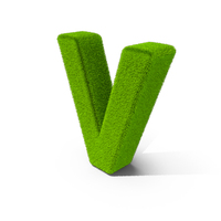 Grass Letter V PNG & PSD Images