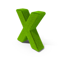 Grass Letter X PNG & PSD Images